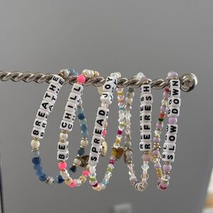 Little Words Project Beaded Inspirational Bracelets 💗💗for individual sale💗💗